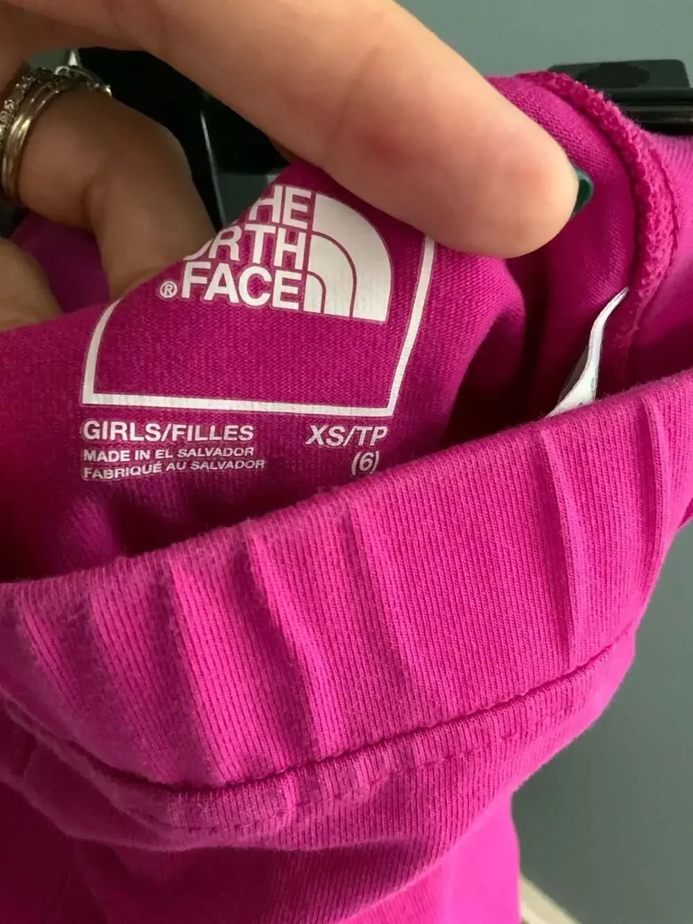 The North Face Cotton Logo Legging Size XS/TP (6) Fuchsia Pink